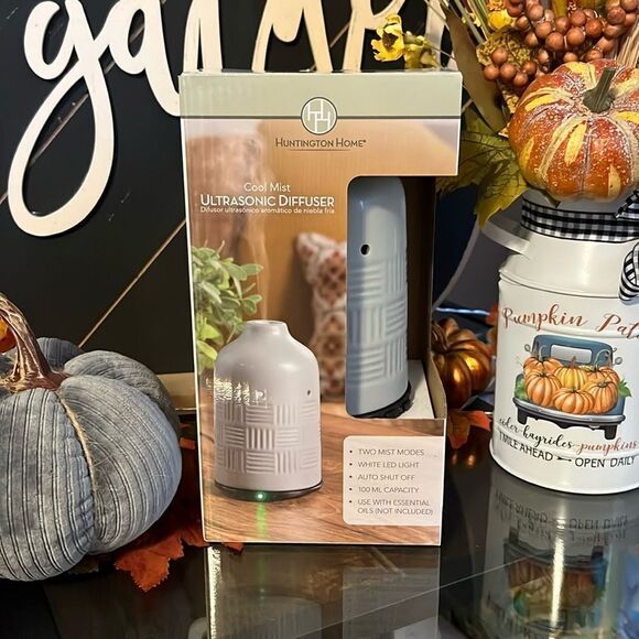 NEW HUNTINGTON HOME COOL MIST ULTRASONIC DIFFUSER - Picture 1 of 4